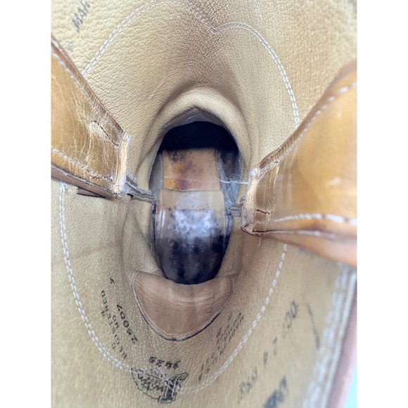 Justin Mens 7D Two Tone Apache Bullhide Pull On Western Cowboy Boots - Picture 10 of 13